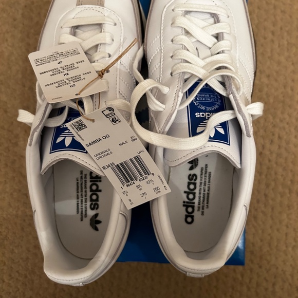 Adidas Samba-cloud white - women’s 10 men’s 9 - Picture 4 of 7